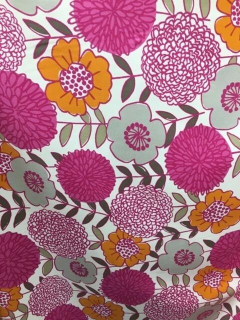 P Kaufmann Pink Floral Designer Cotton Pique Fabric (54 in.) Sold By The Yard