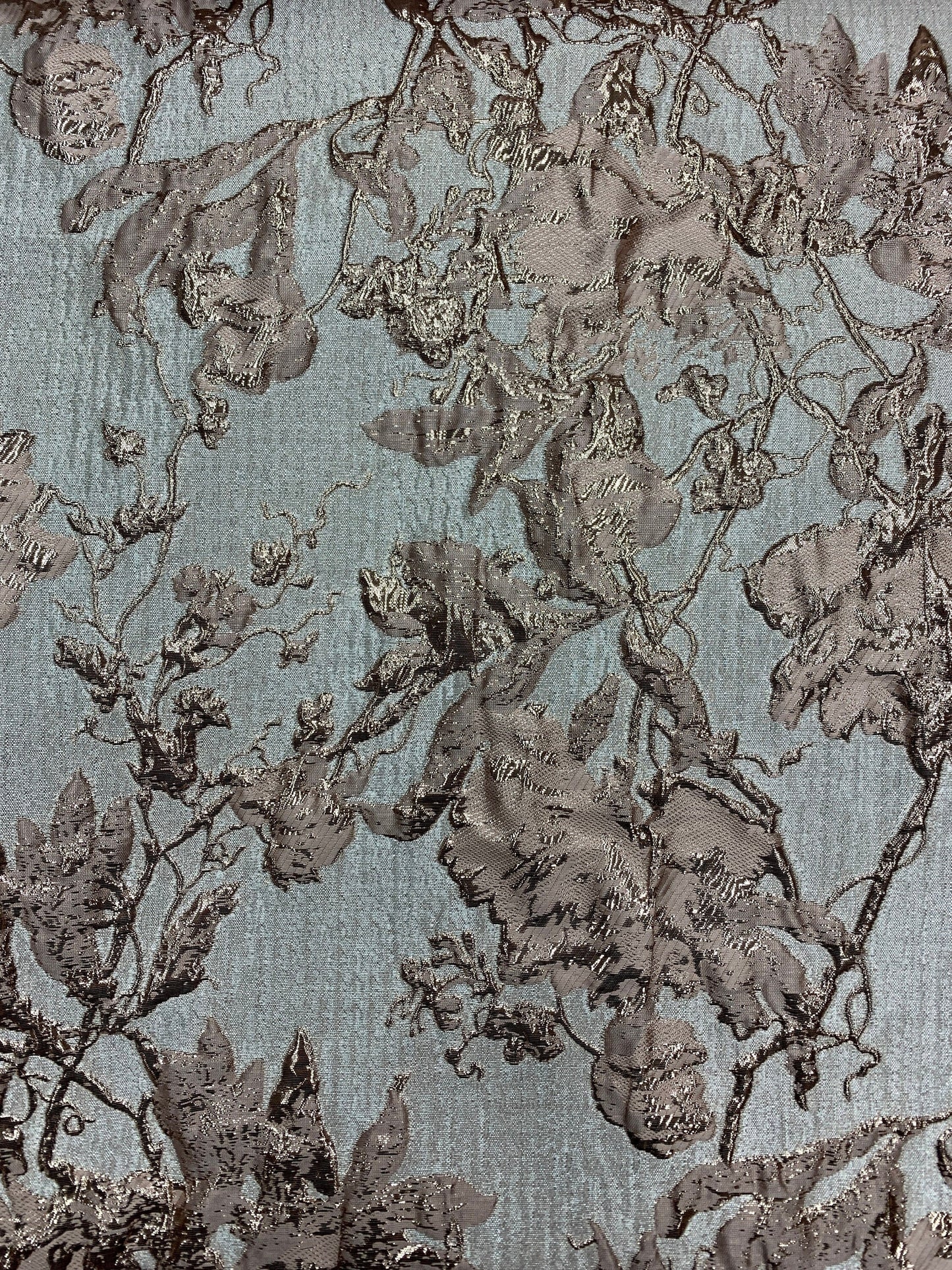 CHAMPAGNE GOLD Floral Brocade Fabric (60 in.) Sold By The Yard