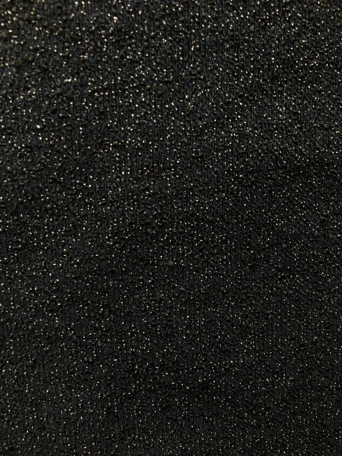 Black Dark Olive White Corded Chenille Upholstery Fabric (54 in.) Sold By The Yard