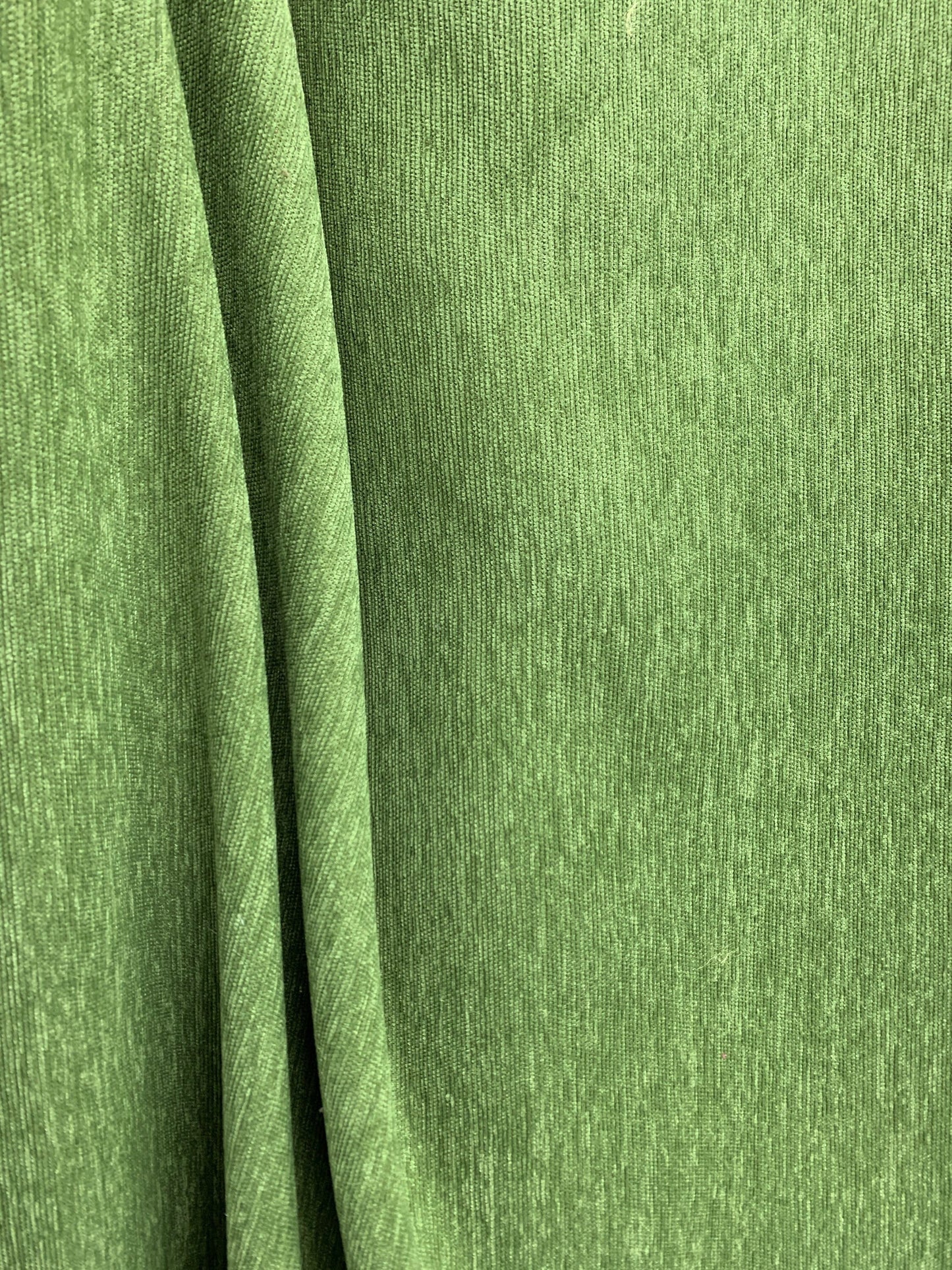 LIGHT GREEN Solid Chenille Velvet Upholstery Drapery Fabric (58 in.) Sold By The Yard