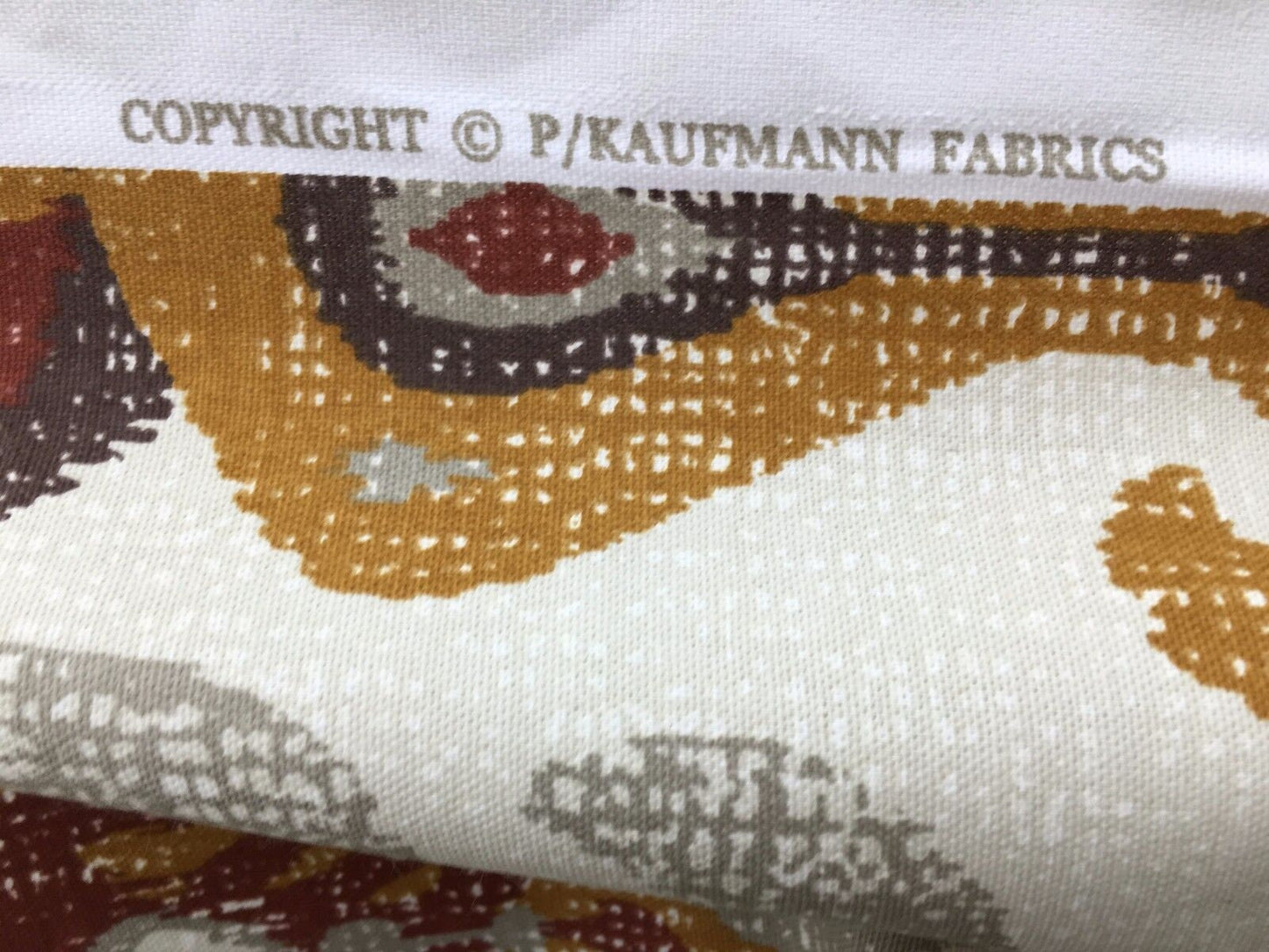 P KAUFMANN Copper Multicolor Designer Cotton Fabric (54 in.) Sold By The Yard