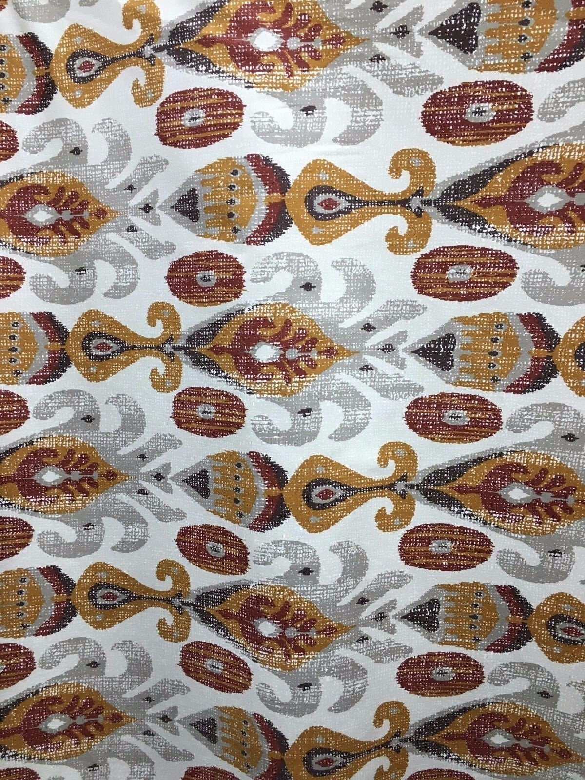 P KAUFMANN Copper Multicolor Designer Cotton Fabric (54 in.) Sold By The Yard