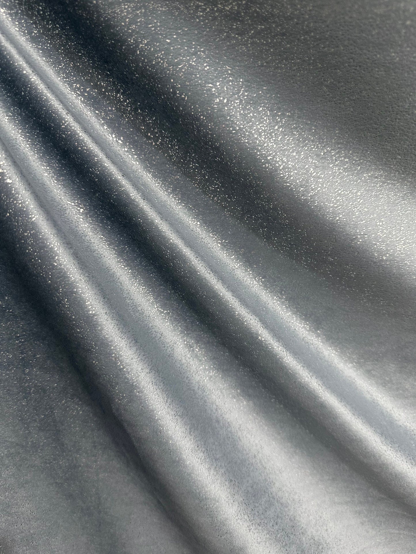 BLUE GRAY SILVER Metallic Upholstery Drapery Velvet Fabric (56 in.) Sold By The Yard