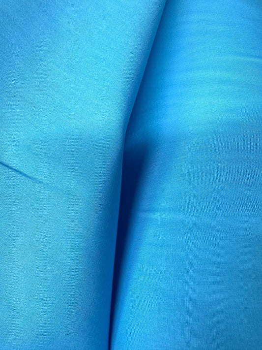 TURQUOISE BLUE Light Weight Cotton Fabric (45 in.) Sold By The Yard