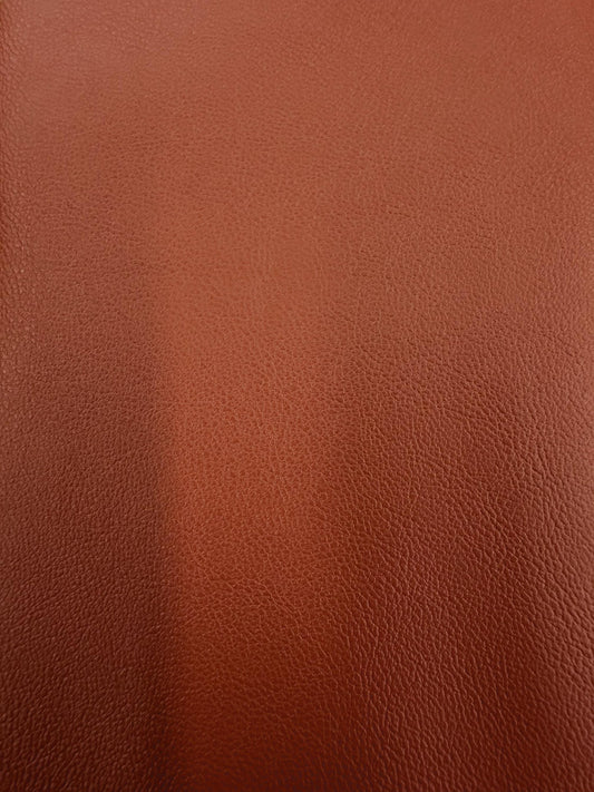 RUST BROWN PVC Pleather Stretch Fabric (55 in.) Sold By The Yard