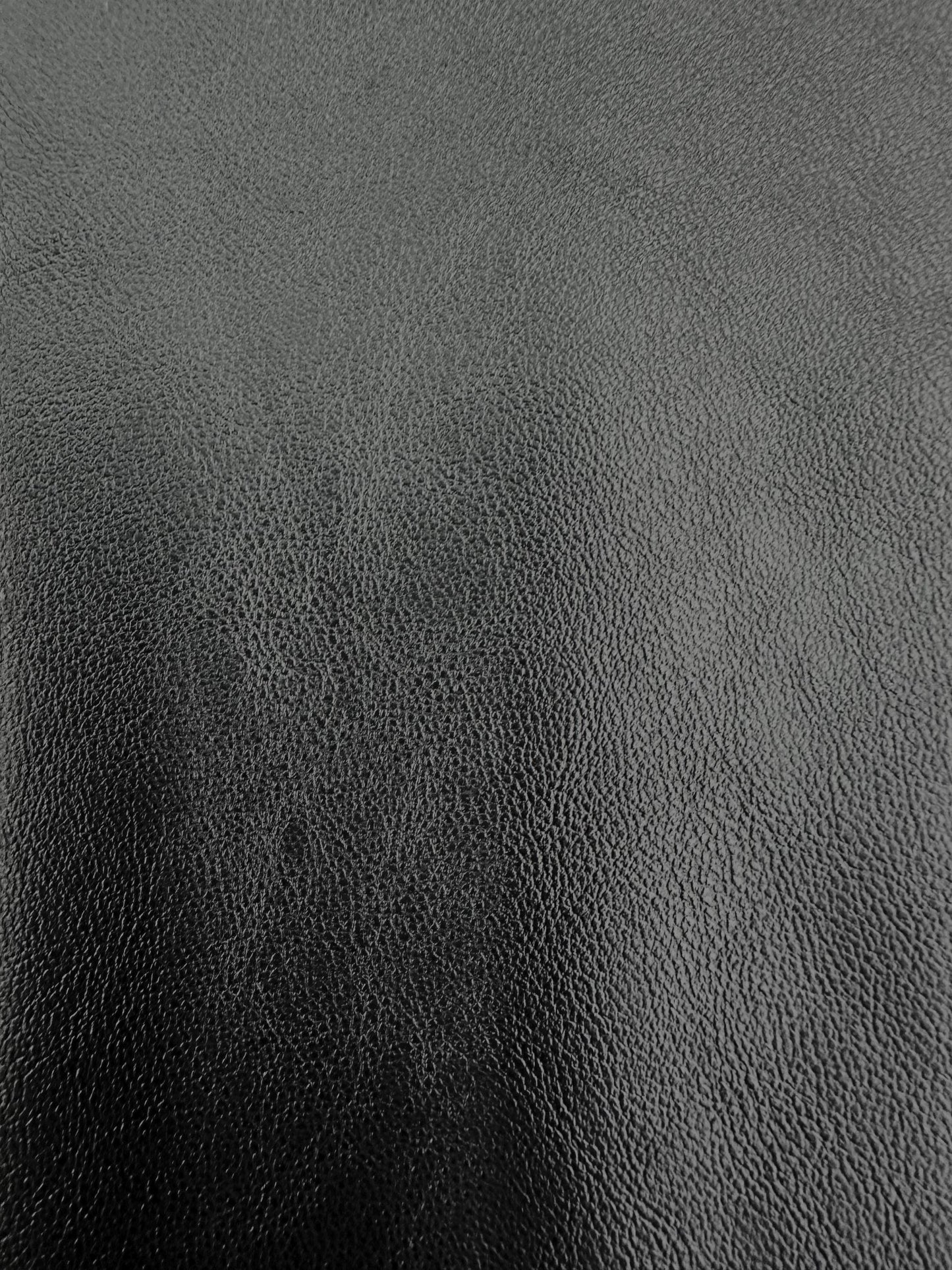 BLACK PVC Pleather Stretch Fabric (55 in.) Sold By The Yard