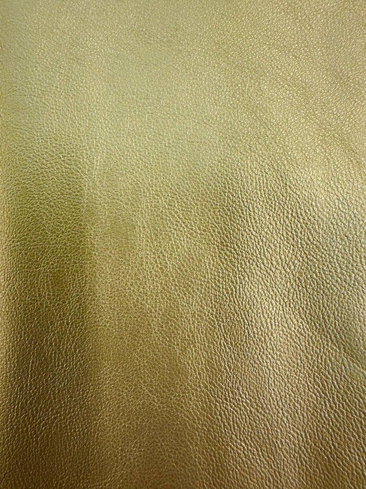 GOLD PVC Pleather Stretch Fabric (55 in.) Sold By The Yard