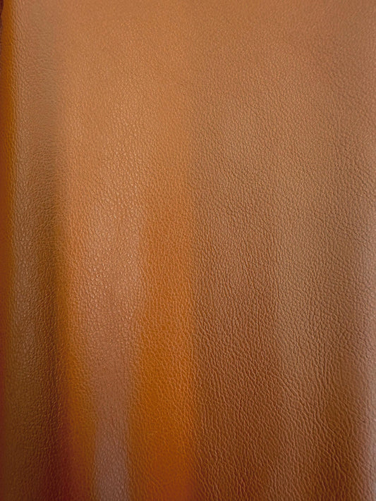 LIGHT BROWN PVC Pleather Stretch Fabric (55 in.) Sold By The Yard