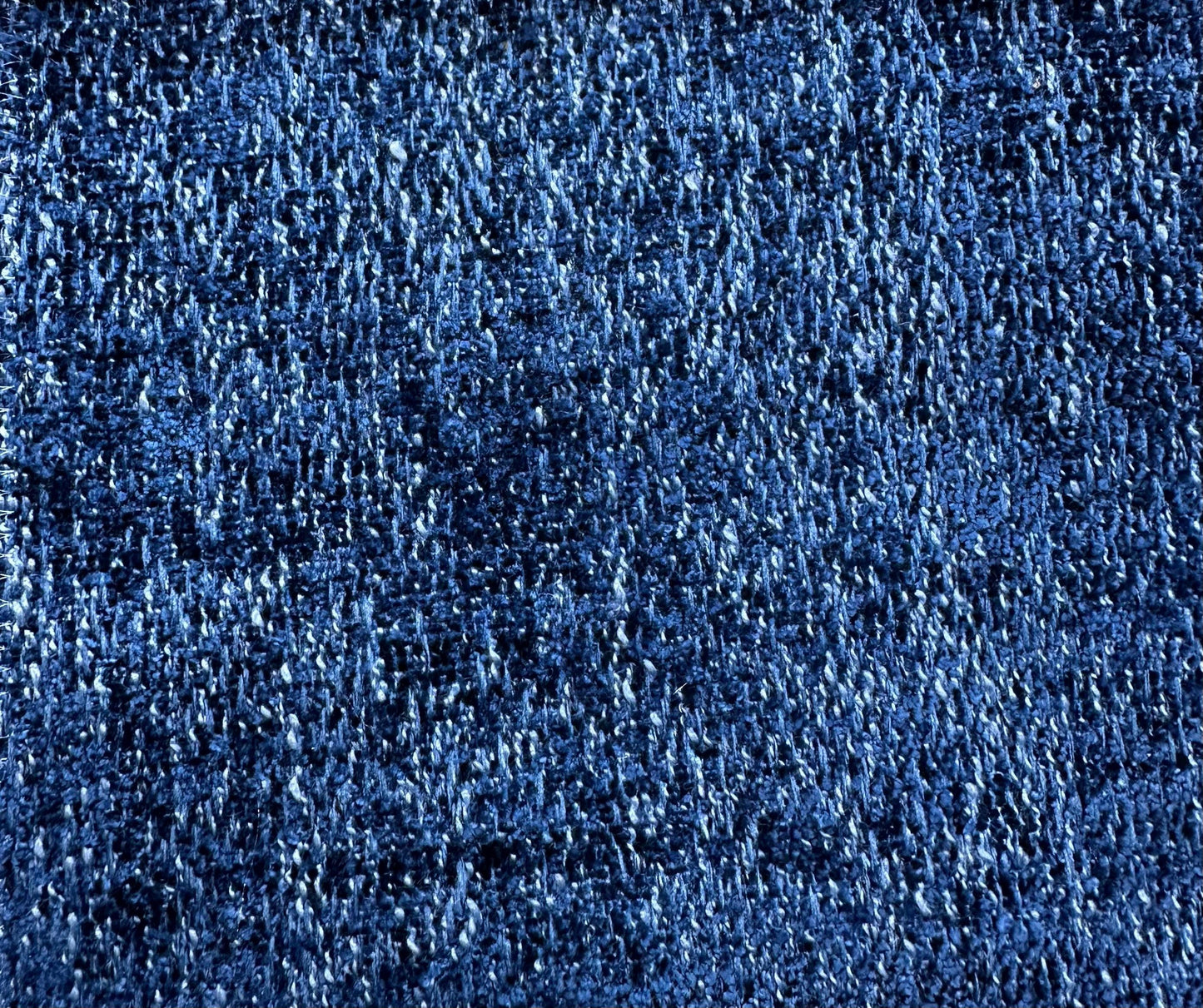 DARK BLUE Chenille Upholstery Drapery Fabric (56 in.) Sold By The Yard