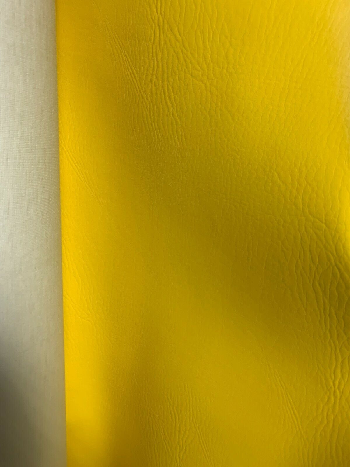 GOLDEN YELLOW Faux Leather Vinyl Upholstery Fabric (54 in.) Sold By The Yard