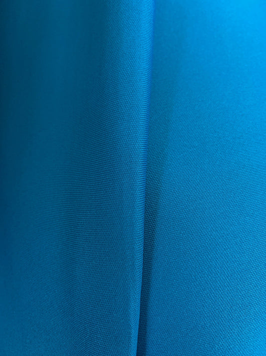 TURQUOISE BLUE Neoprene Scuba Knit Fabric Polyester Spandex (58 in.) Sold By The Yard