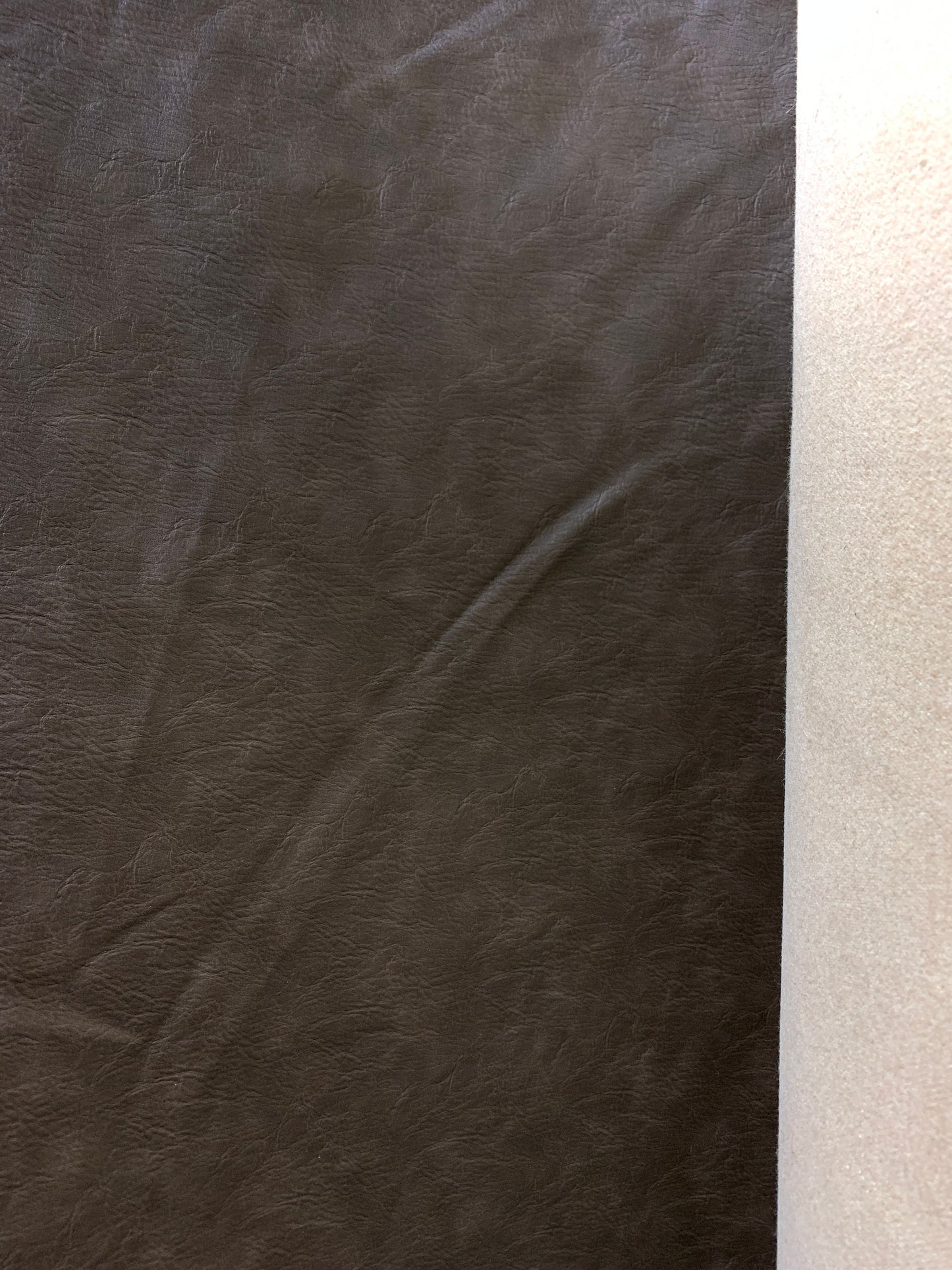 BROWN Faux Leather Vinyl Upholstery Fabric (55 in.) Sold By The Yard