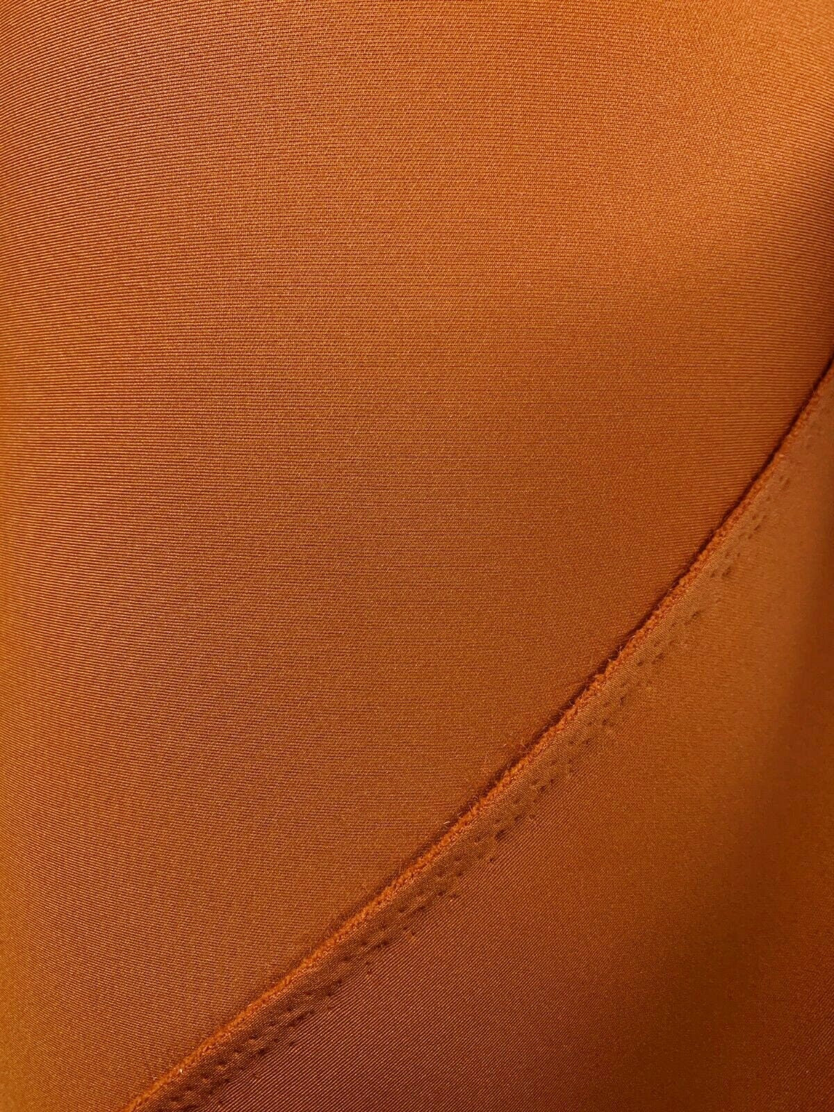 BURNT ORANGE Neoprene Scuba Knit Fabric Polyester Spandex (58 in.) Sold By The Yard