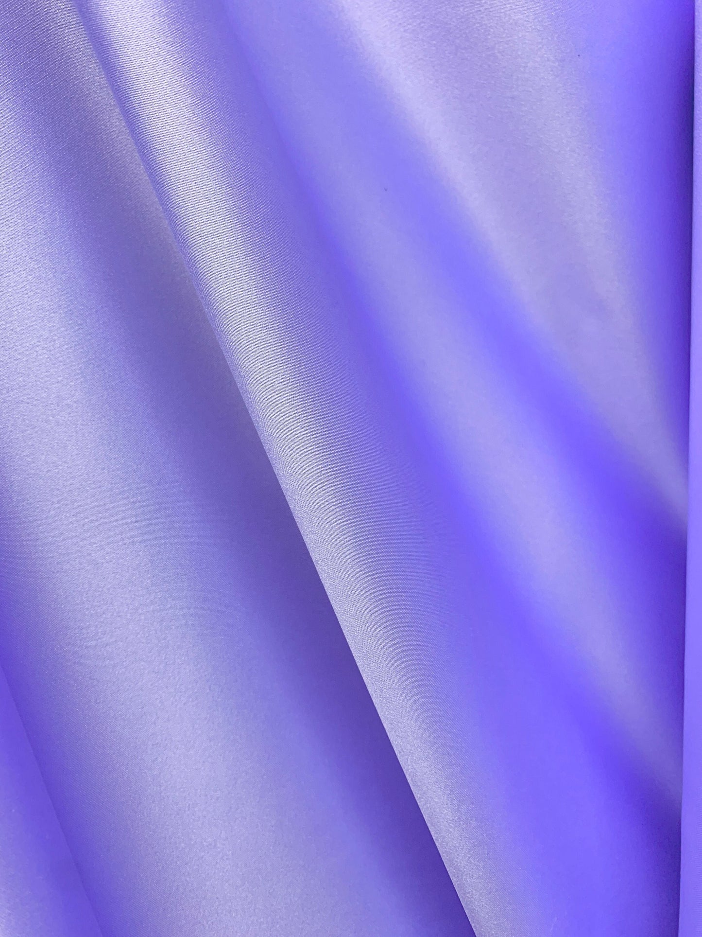 LAVENDER Solid 100% Polyester Mystique Satin Fabric (60 in.) Sold By The Yard