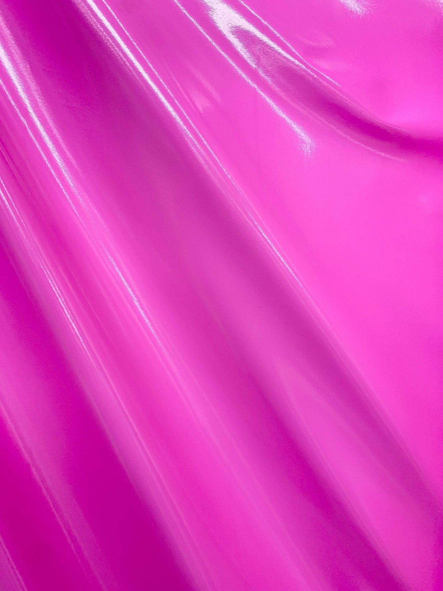 PINK Shiny Glossy PVC Pleather Stretch Fabric (58 in.) Sold By The Yard